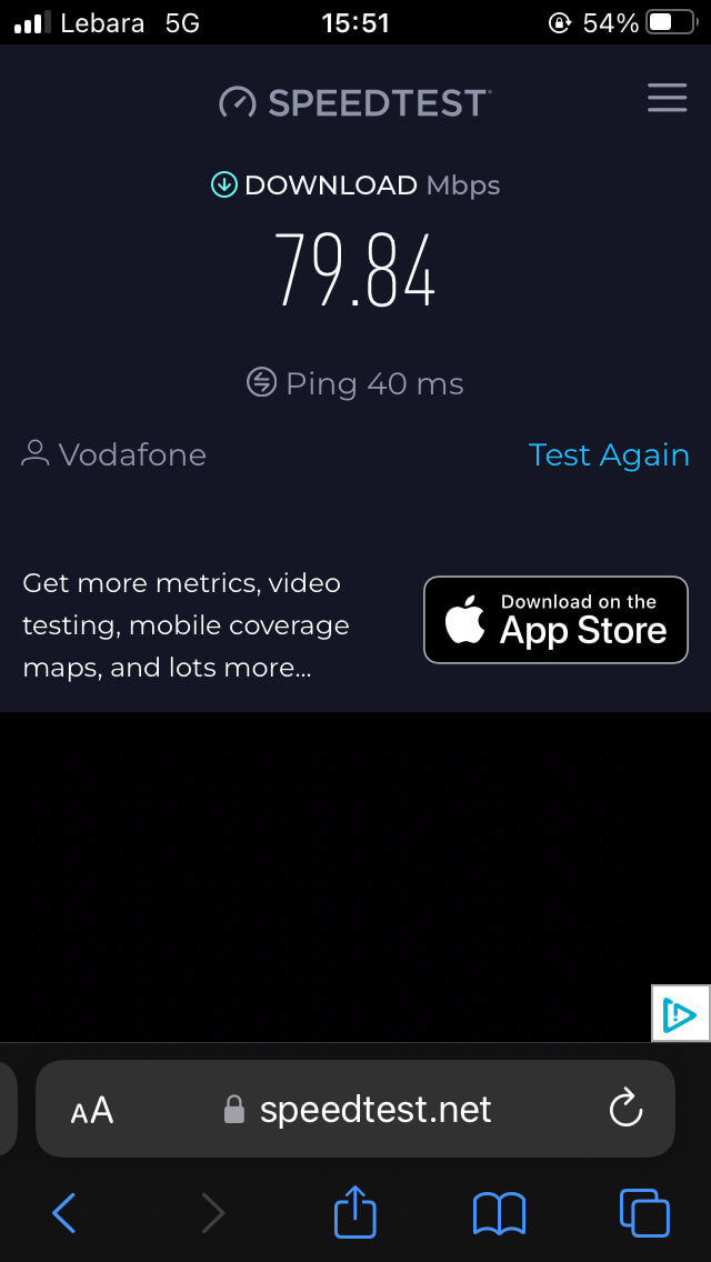 Lebara網絡下載速度